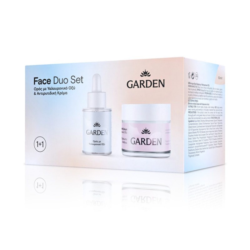 Garden Face Duo Set No4 Anti-wrinkle Cream 50ml + Serum Hyaluronic Acid 30ml 1+1