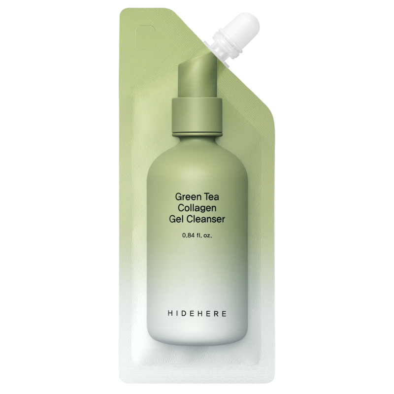 Hidehere Green Tea Collagen Gel Καθαρισμού Προσώπου & Ματιών 25ml