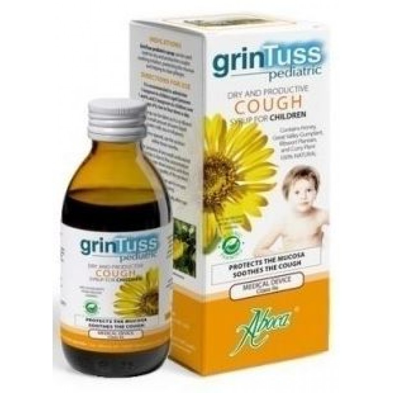 Aboca Grintuss Pediatric Σιρόπι Παιδικό για Ξηρό & Παραγωγικό Βήχα 180gr