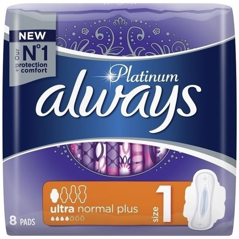 Always Platinum Ultra Normal Plus No1 Wings 8τμχ