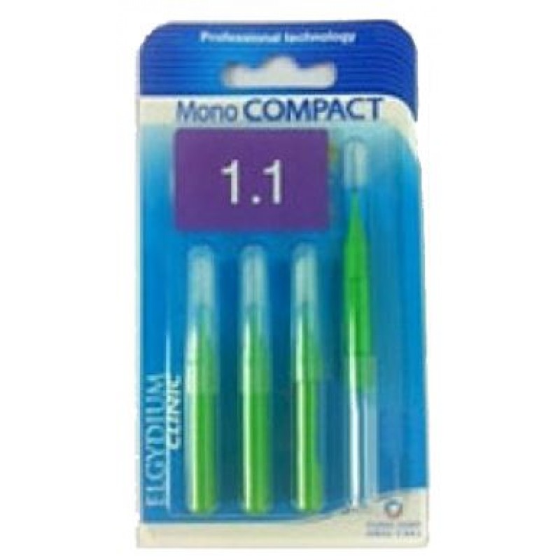 Elgydium Mono Compact, Πράσινο 1,1mm, 4τμχ