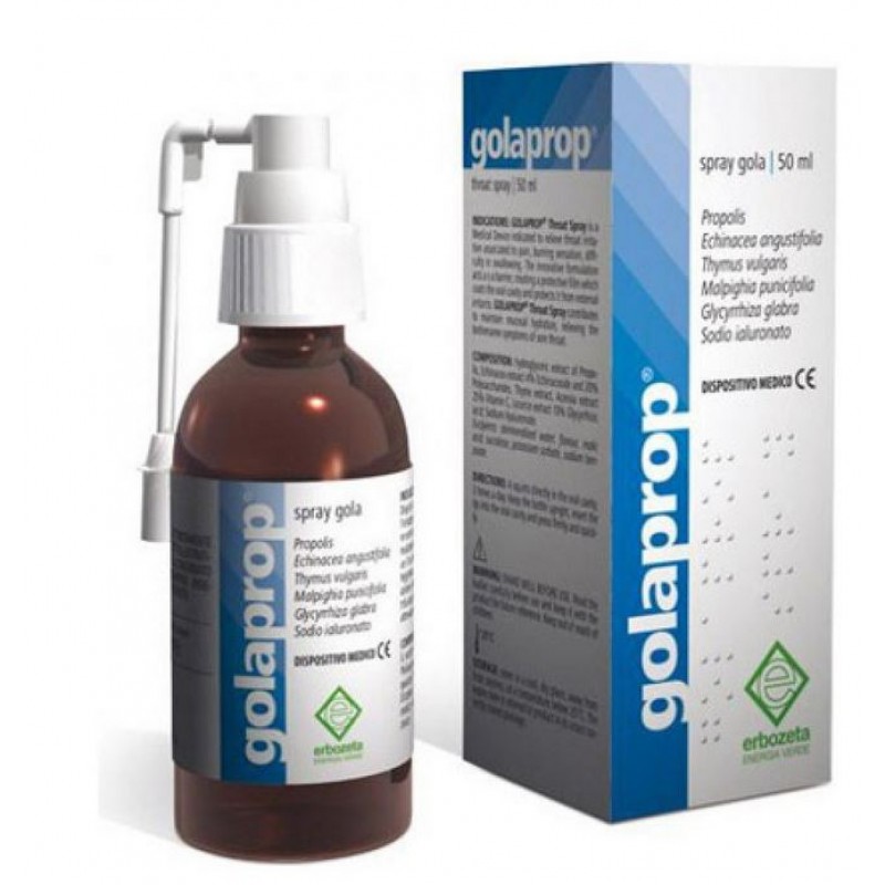Erbozeta Golaprop Spray για τον Ερεθισμένο Λαιμό και το Κρυολόγημα 50ml