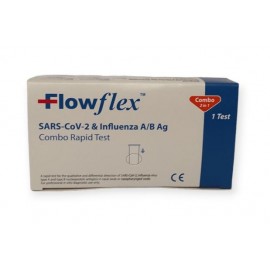 FLOWFLEX SARS- Cov-2 (COVID 19) & Influenza A/B Antigen Rapid Test , Διαγνωστικό Τέστ Ρινοφαρυγγικού Επιχρίσματος για το Νέο Κορονοϊό & τη Γρίπη Α/Β - 1τεμ