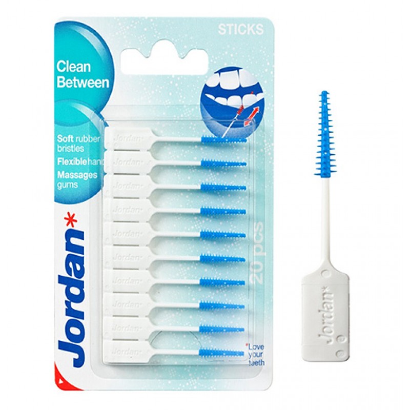 Jordan Clean Between Sticks Μεσοδόντια Βουρτσάκια, 20 τεμάχια