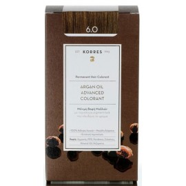 Korres Βαφή Μαλλιών Argan Advanced Colorant 6.0 Ξανθό Σκούρο Φυσικό