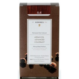 Korres Βαφή Μαλλιών Argan Advanced Colorant 6.4 Ξανθό Σκούρο Χάλκινο