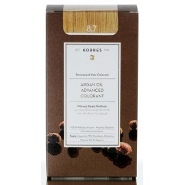 Korres Βαφή Μαλλιών Argan Advanced Colorant 8.7 Καραμέλα
