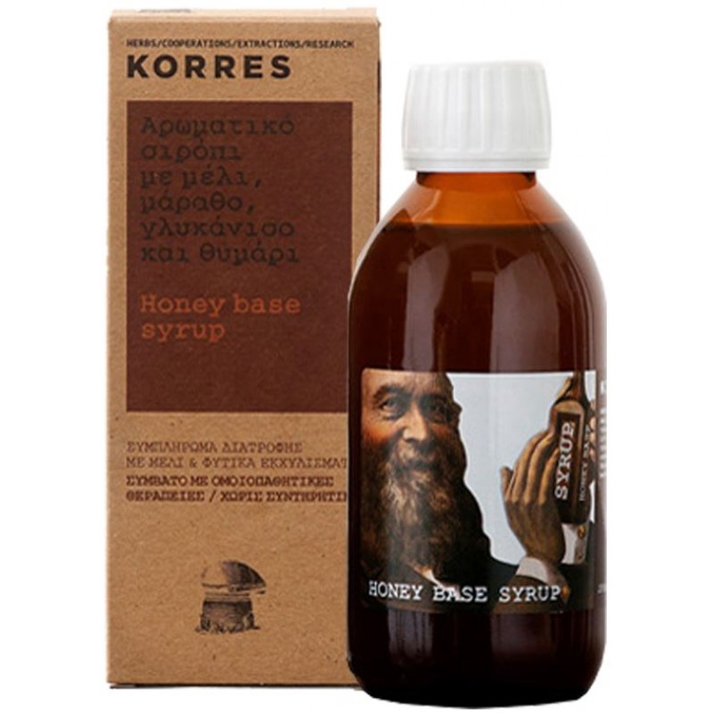 Korres Σιρόπι με Μέλι, Μάραθο, Γλυκάνισο και Θυμάρι 200ml
