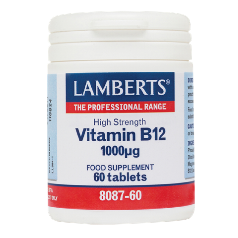 Lamberts Vitamin B12 1000μg, 60 Ταμπλέτες