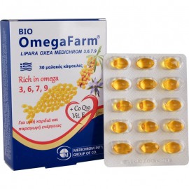 Medichrom Bio Omega Farm Λιπαρά Οξέα 3-6-7-9, 30 μαλακές κάψουλες