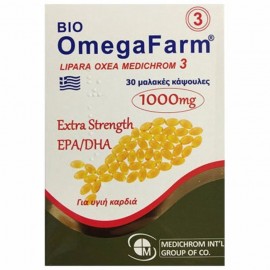 Medichrom Omega Farm Extra Strength EPA/DHA 1000mg 30 μαλακές κάψουλες