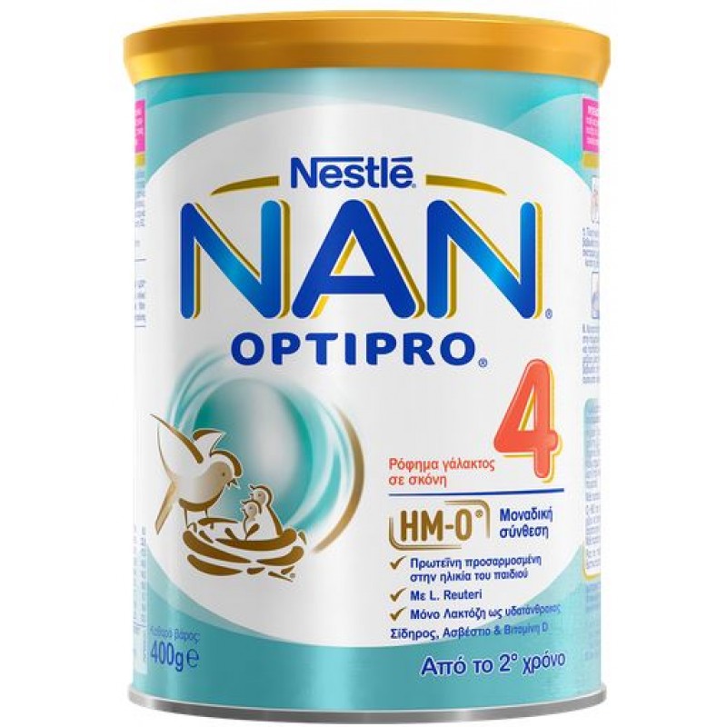 Nestle Γάλα σε Σκόνη Nan Optipro 4 24m+ 400gr