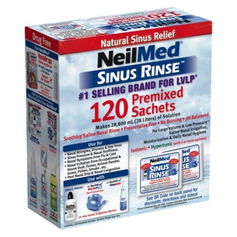 NeilMed Sinus Rinse Refills 120 Ανταλλακτικοί Φάκελοι