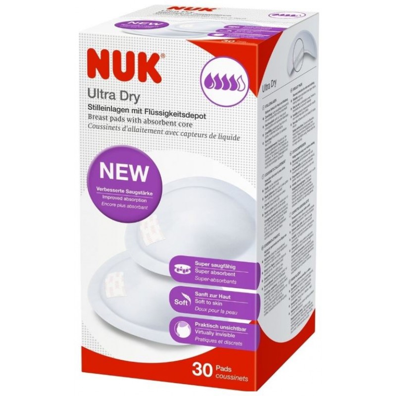 NUK Επιθέματα Στήθους Ultra Dry 30τμχ