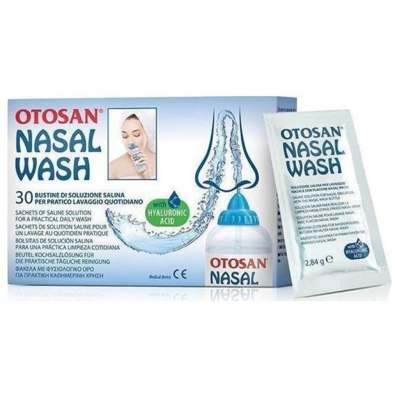 Otosan Nasal Wash Φάκελα Με Φυσιολογικό Ορό για Ρινικές Πλύσεις, 30 τμχ
