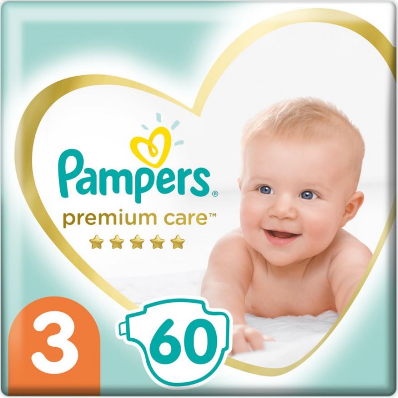 Pampers Premium Care No 3 (5-9kg) 60 τμχ