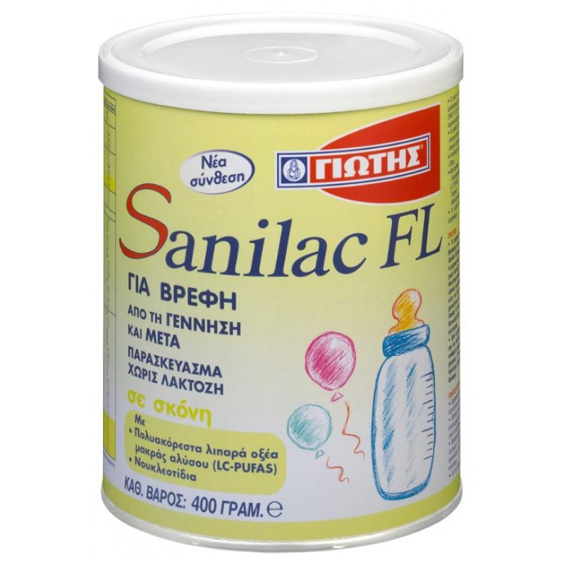 Γιώτης Γάλα σε Σκόνη Sanilac FL 0m+ 400gr