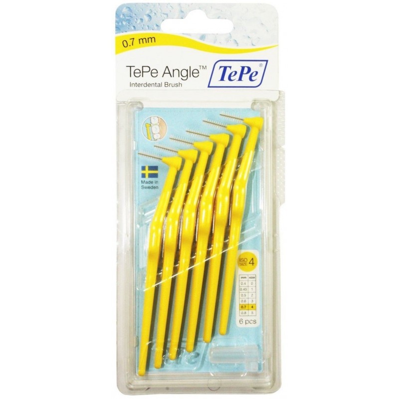 TePe Angle 0.70 mm (Νο. 4) Κίτρινο, 6 τεμ.