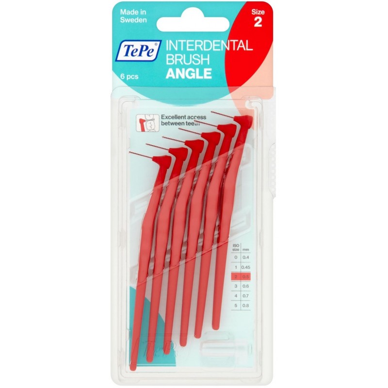 TePe Angle 0.50 mm (Νο. 2) Κόκκινο, 6 τεμ.