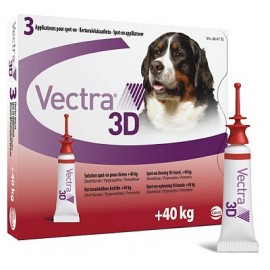 Vectra 3D για Σκύλους +40kg, 3 Αμπούλες