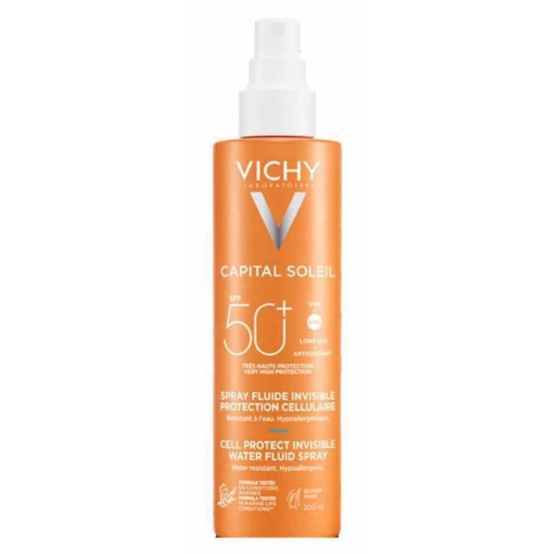 Vichy Capital Soleil Solar Protective Water with Beta Carotene SPF50+ 200ml