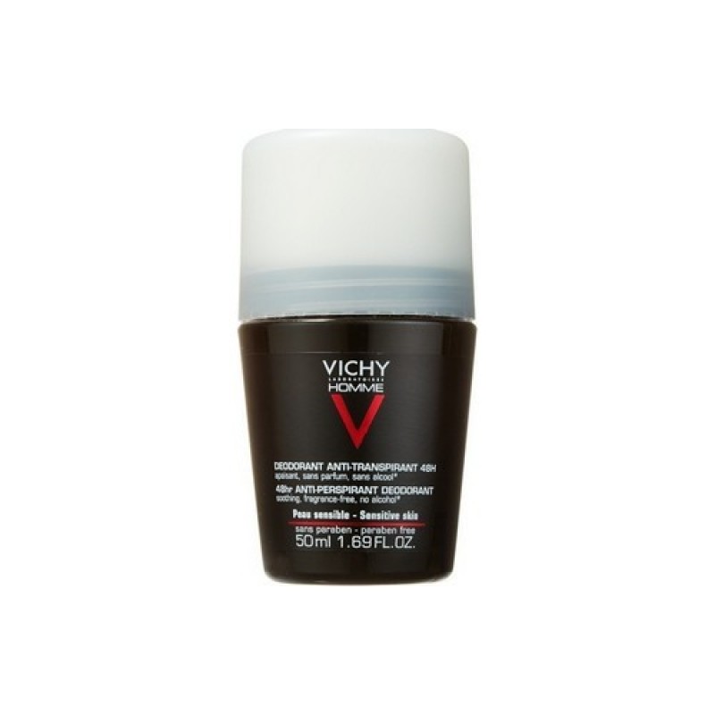 Vichy Homme Deodorant Anti-Transpirant Roll-On 48h 50ml