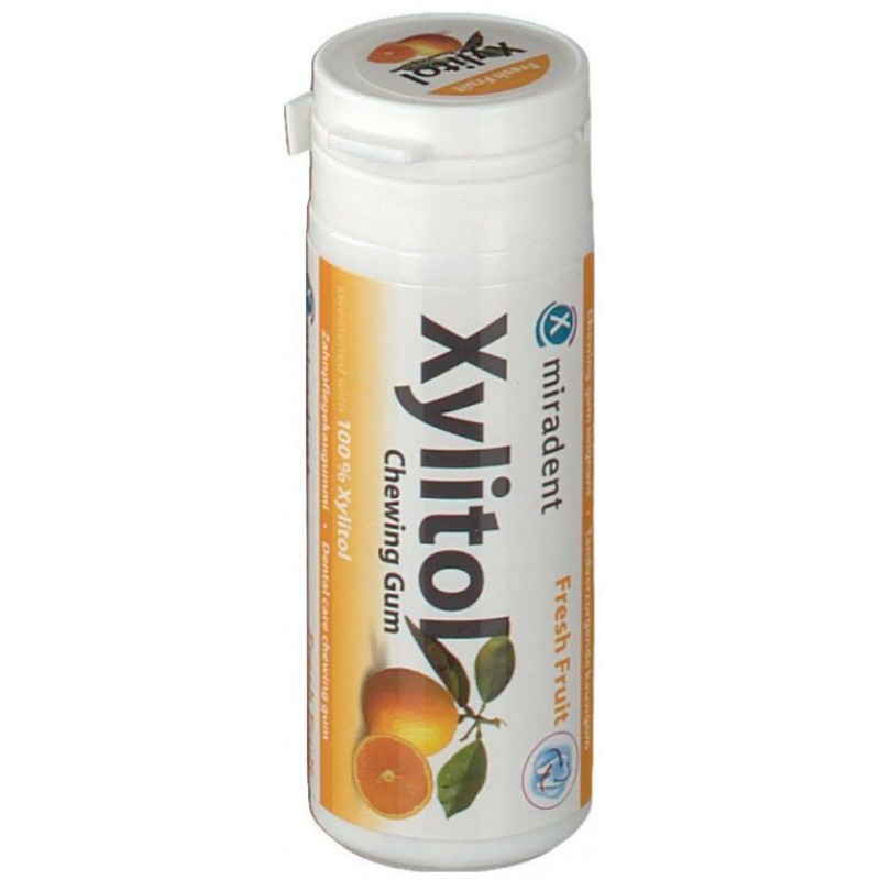 Miradent Xylitol Φρέσκα Φρούτα 30τμχ